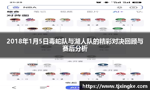 2018年1月5日毒蛇队与湖人队的精彩对决回顾与赛后分析